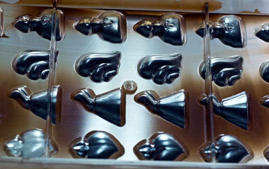 Preparazione della massa di cioccolato fondente